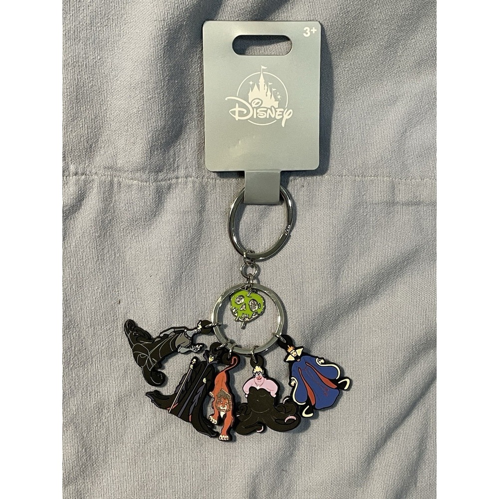NEW Disney Parks Villains PVC Keychain - Hades Maleficent Ursula Scar Evil Queen